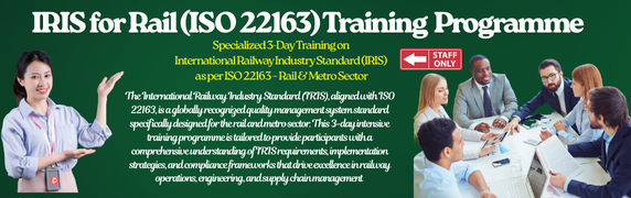 IRIS for Rail (ISO 22163) Training Programme